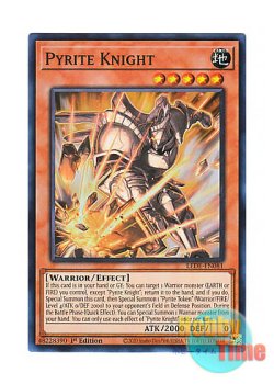 画像1: 英語版 LEDE-EN081 Pyrite Knight 黄鉄の愚騎士 (スーパーレア) 1st Edition