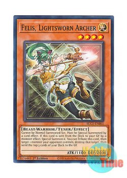 画像1: 英語版 BLC1-EN061 Felis, Lightsworn Archer ライトロード・アーチャー フェリス (ノーマル) 1st Edition