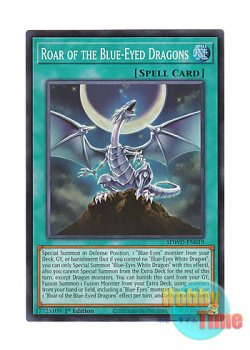 画像1: 英語版 SDWD-EN019 Roar of the Blue-Eyed Dragons 青眼龍轟臨 (スーパーレア) 1st Edition