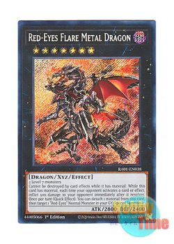 画像1: 英語版 RA01-EN038 Red-Eyes Flare Metal Dragon 真紅眼の鋼炎竜 (シークレットレア) 1st Edition