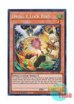 画像1: 英語版 RA02-EN006 Droll & Lock Bird【Alternate Art】 ドロール＆ロックバード【イラスト違い】 (シークレットレア) 1st Edition