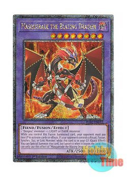 画像1: 英語版 RA02-EN022 Masquerade the Blazing Dragon 赫灼竜マスカレイド (クォーターセンチュリーシークレットレア) 1st Edition