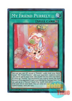 画像1: 英語版 RA02-EN071 My Friend Purrely ピュアリィ・マイフレンド (プリズマティックコレクターズレア) 1st Edition