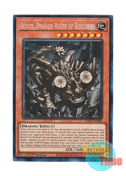 画像1: 英語版 RA03-EN008 Redox, Dragon Ruler of Boulders 巌征竜－レドックス (プリズマティックコレクターズレア) 1st Edition