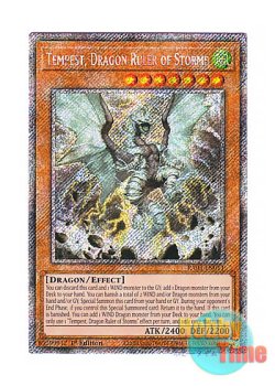 画像1: 英語版 RA03-EN011 Tempest, Dragon Ruler of Storms 嵐征竜－テンペスト (プラチナシークレットレア) 1st Edition