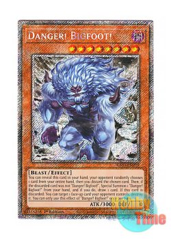 画像1: 英語版 RA03-EN019 Danger! Bigfoot!【Alternate Art】 未界域のビッグフット【イラスト違い】 (プラチナシークレットレア) 1st Edition