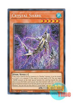 画像1: 英語版 RA03-EN031 Crystal Shark クリスタル・シャーク (シークレットレア) 1st Edition