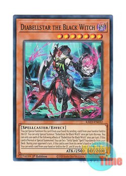 画像1: 英語版 RA03-EN032 Diabellstar the Black Witch 黒魔女ディアベルスター (スーパーレア) 1st Edition