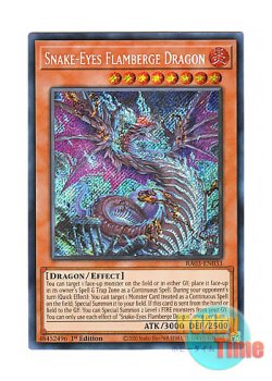 画像1: 英語版 RA03-EN033 Snake-Eyes Flamberge Dragon 蛇眼の炎龍 (シークレットレア) 1st Edition