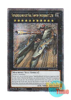 画像1: 英語版 RA03-EN041 Superdreadnought Rail Cannon Juggernaut Liebe 超弩級砲塔列車ジャガーノート・リーベ (クォーターセンチュリーシークレットレア) 1st Edition