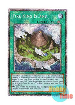 画像1: 英語版 RA03-EN059 Fire King Island 炎王の孤島 (プラチナシークレットレア) 1st Edition