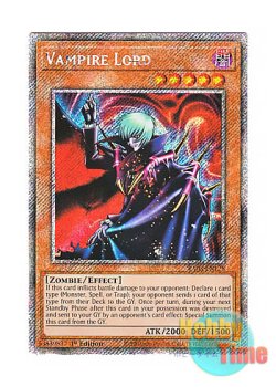 画像1: 英語版 RA03-EN128 Vampire Lord ヴァンパイア・ロード (プラチナシークレットレア) 1st Edition