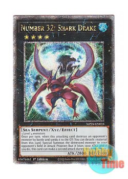 画像1: 英語版 MP24-EN033 Number 32: Shark Drake No.32 海咬龍シャーク・ドレイク (クォーターセンチュリーシークレットレア) 1st Edition