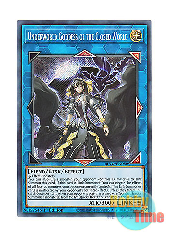 英語版 BLVO-EN050 Underworld Goddess of the Closed World 閉ザサレシ世界ノ冥神 (シークレットレア)  1st Edition