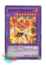 画像: 英語版 LCGX-EN076 Elemental HERO Inferno Ｅ・ＨＥＲＯ フレイム・ブラスト (スーパーレア) 1st Edition