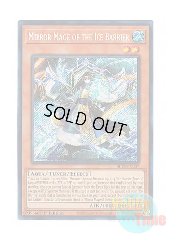 画像1: 英語版 BLTR-EN007 Mirror Mage of the Ice Barrier 氷結界の鏡魔師 (シークレットレア) 1st Edition