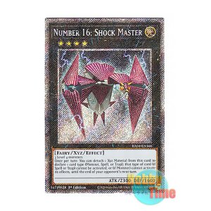 画像: 英語版 RA04-EN166 Number 16: Shock Master No.16 色の支配者ショック・ルーラー (プラチナシークレットレア) 1st Edition