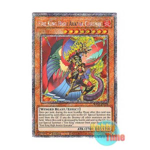 画像: 英語版 RA04-EN194 Fire King High Avatar Garunix 炎王神獣 ガルドニクス (プラチナシークレットレア) 1st Edition