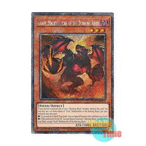 画像: 英語版 RA04-EN234 Graff, Malebranche of the Burning Abyss 彼岸の悪鬼 グラバースニッチ (プラチナシークレットレア) 1st Edition