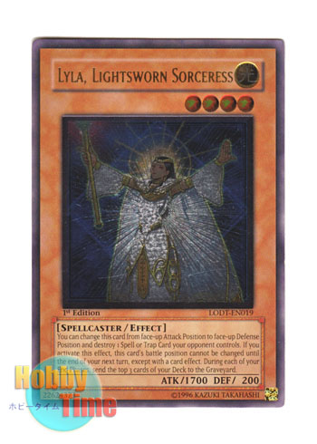英語版 LODT-EN019 Lyla, Lightsworn Sorceress ライトロード・マジシャン ライラ (レリーフレア) 1st  Edition