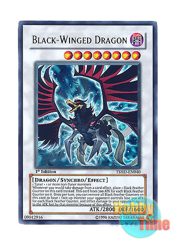 英語版 TSHD-EN040 Black-Winged Dragon ブラックフェザー・ドラゴン (ウルトラレア) 1st Edition