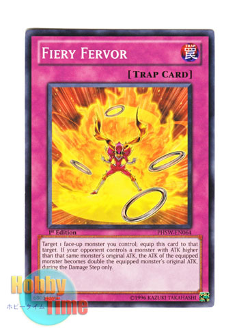 英語版 PHSW-EN064 Fiery Fervor 燃える闘志 (ノーマル) 1st Edition