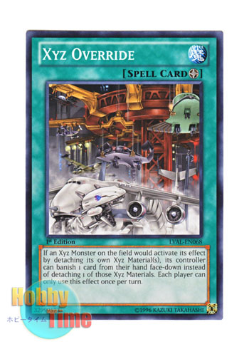 画像1: 英語版 LVAL-EN068 Xyz Override エクシーズ・オーバーライド (ノーマル) 1st Edition