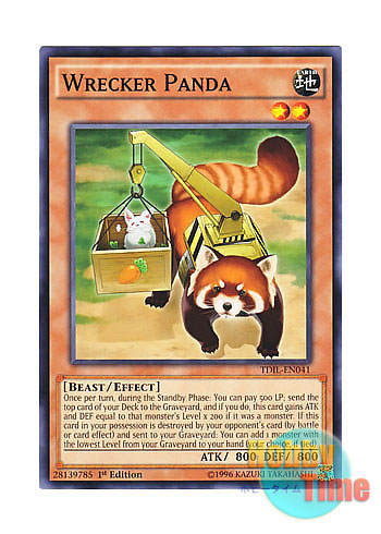 画像1: 英語版 TDIL-EN041 Wrecker Panda レッカーパンダ (ノーマル) 1st Edition