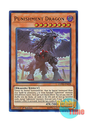 英語版 COTD-EN028 Punishment Dragon 戒めの龍 (ウルトラレア) 1st 