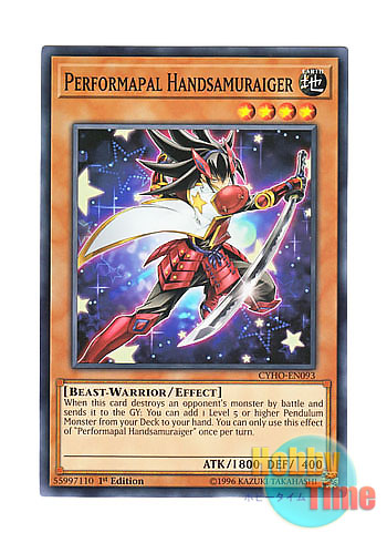 画像1: 英語版 CYHO-EN093 Performapal Handsamuraiger EMハンサムライガー (ノーマル) 1st Edition