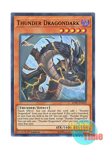 英語版 SOFU-EN019 Thunder Dragondark 雷電龍－サンダー・ドラゴン (ウルトラレア) 1st Edition