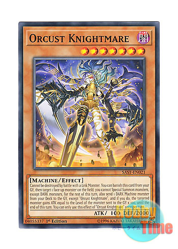 画像1: 英語版 SAST-EN021 Orcust Knightmare オルフェゴール・トロイメア (ノーマル) 1st Edition