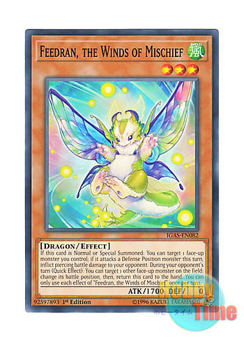 画像1: 英語版 IGAS-EN082 Feedran, the Winds of Mischief いたずら風のフィードラン (ノーマル) 1st Edition