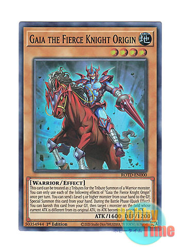 英語版 ROTD-EN000 Gaia the Fierce Knight Origin 暗黒騎士ガイアオリジン (スーパーレア) 1st  Edition
