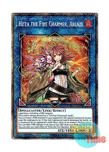 英語版 PHRA-EN100 Hiita the Fire Charmer, Ablaze 灼熱の火霊使いヒータ (スターライトレア) 1st  Edition