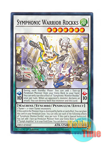 画像1: 英語版 DIFO-EN042 Symphonic Warrior Rockks 音響戦士ロックス (ノーマル) 1st Edition