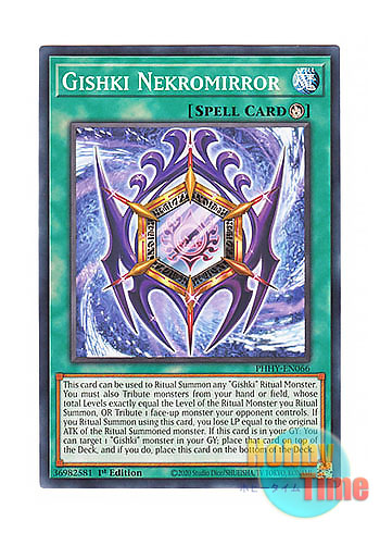 英語版 PHHY-EN066 Gishki Nekromirror リチュアの氷魔鏡 (ノーマル) 1st Edition