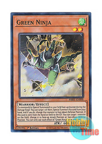 英語版 PHHY-EN098 Green Ninja 若い忍者 (スーパーレア) 1st Edition