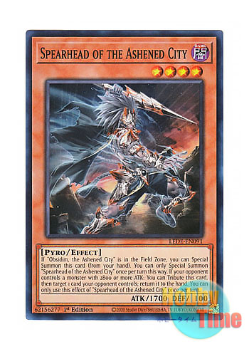 英語版 LEDE-EN091 Spearhead of the Ashened City 日本未発売 (スーパーレア) 1st Edition