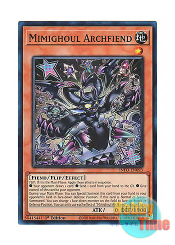 画像1: 英語版 INFO-EN093 Mimighoul Archfiend 日本未発売 (スーパーレア) 1st Edition