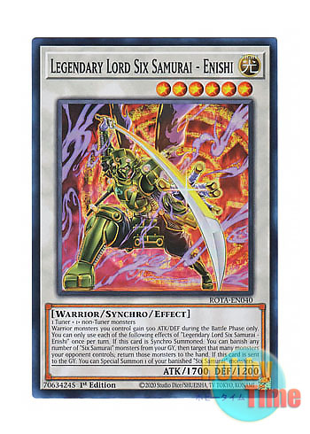 画像1: 英語版 ROTA-EN040 Legendary Lord Six Samurai - Enishi 真魔六武衆－エニシ (スーパーレア) 1st Edition