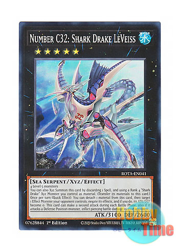 画像1: 英語版 ROTA-EN041 Number C32: Shark Drake LeVeiss CNo.32 海咬龍シャーク・ドレイク・リバイス (スーパーレア) 1st Edition