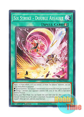 画像1: 英語版 ROTA-EN063 Six Strike - Double Assault 六武式襲双陣 (ノーマル) 1st Edition