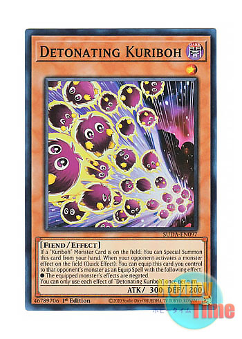 画像1: 英語版 SUDA-EN097 Detonating Kuriboh 機雷化するクリボー (スーパーレア) 1st Edition