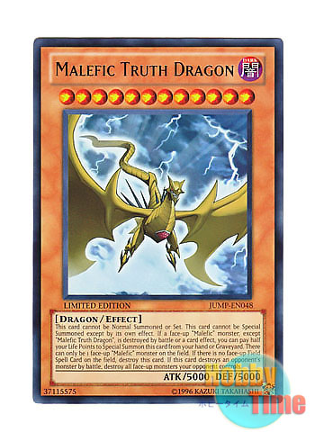英語版 JUMP-EN048 Malefic Truth Dragon Sin トゥルース・ドラゴン (ウルトラレア) Limited Edition