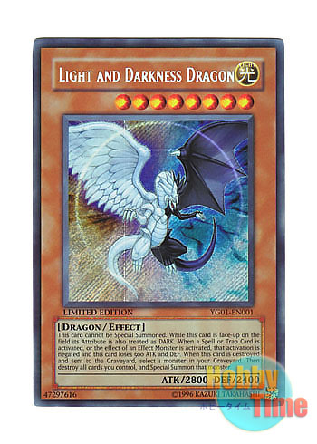 英語版 YG01-EN001 Light and Darkness Dragon 光と闇の竜 (シークレットレア) Limited Edition