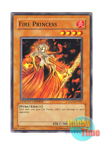 英語版 GLD1-EN005 Fire Princess ビッグバンガール (ノーマル) Limited Edition