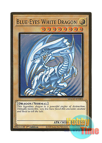 英語版 MAGO-EN001 Blue-Eyes White Dragon 青眼の白龍 (プレミアムゴールドレア) 1st Edition