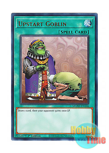 英語版 MGED-EN146 Upstart Goblin 成金ゴブリン (レア：ゴールド) 1st Edition