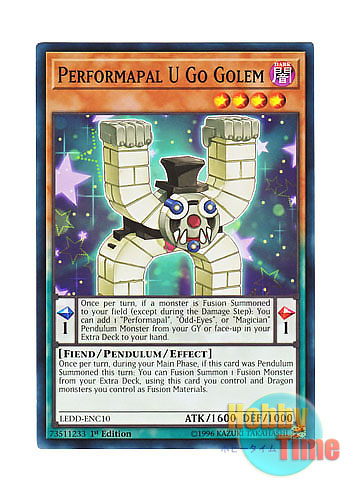 画像1: 英語版 LEDD-ENC10 Performapal U Go Golem EMユーゴーレム (ノーマル) 1st Edition